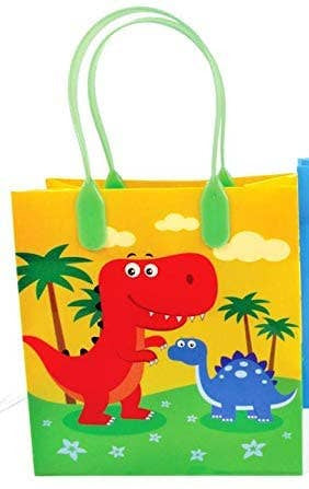 Yellow dinosaur giftset/party favor