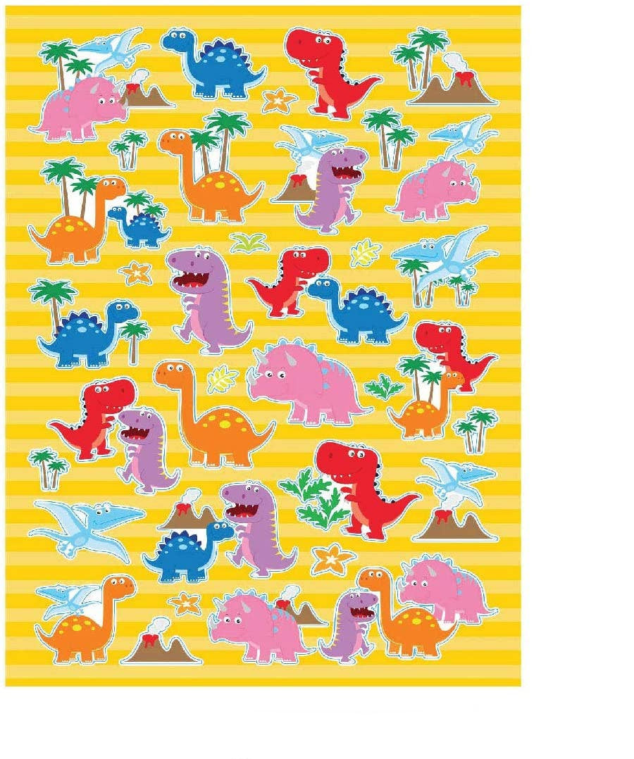 Yellow dinosaur giftset/party favor