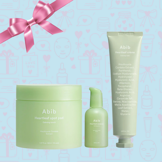 Abib Heartleaf Calming Routine – Toner Pad, Essence & Cream