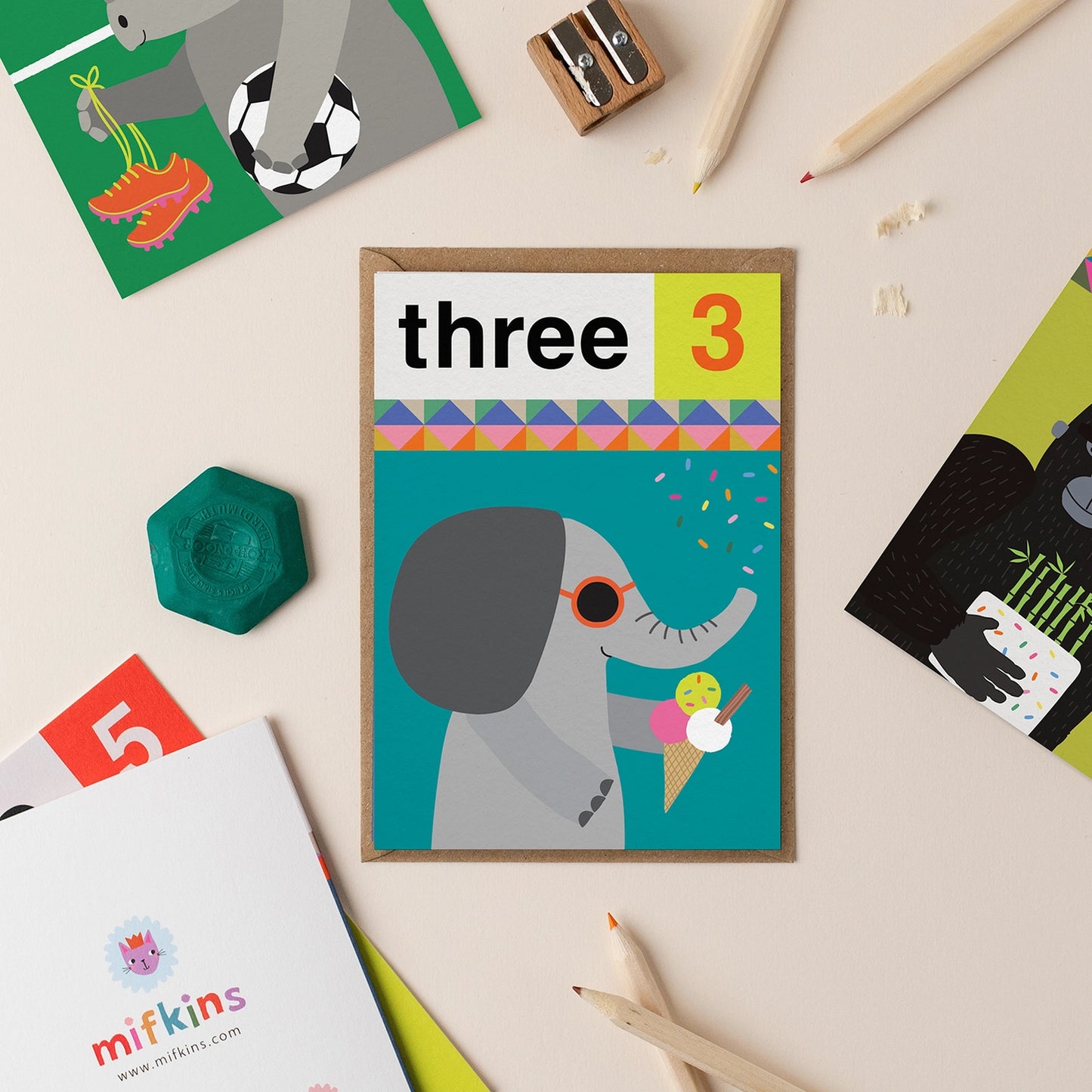 Elephant Three 3rd Birthday | Mifkins