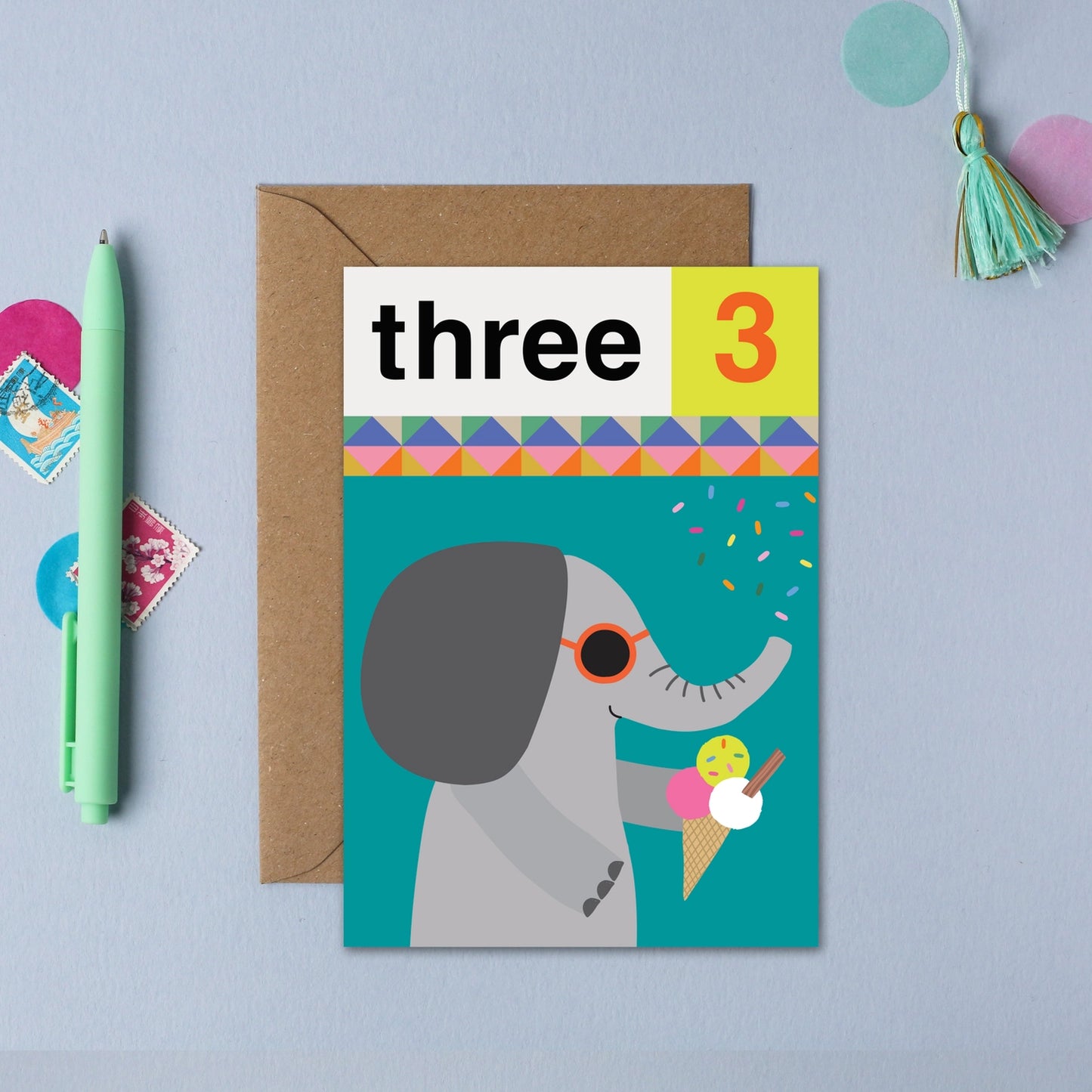 Elephant Three 3rd Birthday | Mifkins