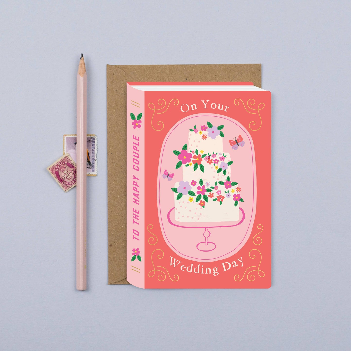 Fairy Tale Wedding Cake Book Card
