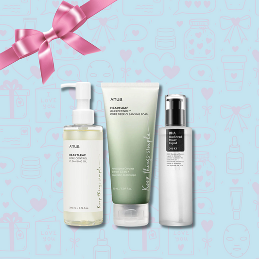 Pore control giftset anua cosrx korean skincare