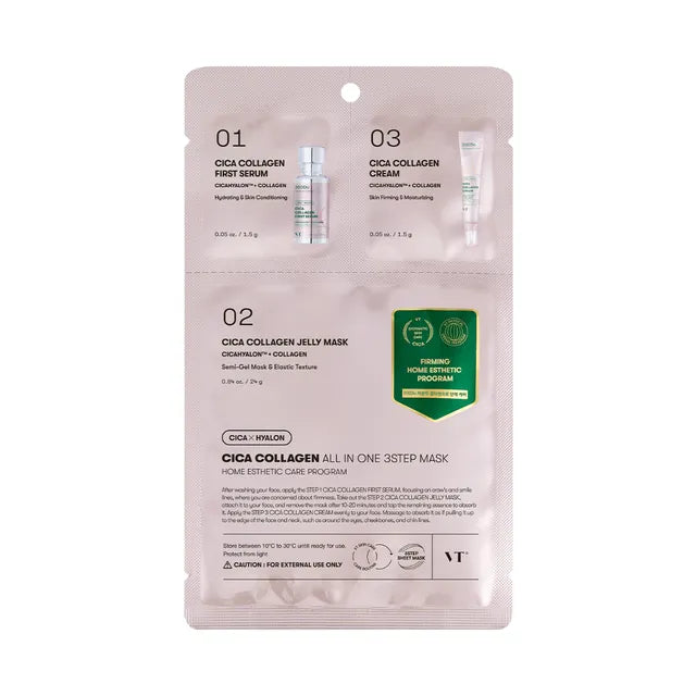 VT Cosmetics Cica Collagen All In One 3Step Mask