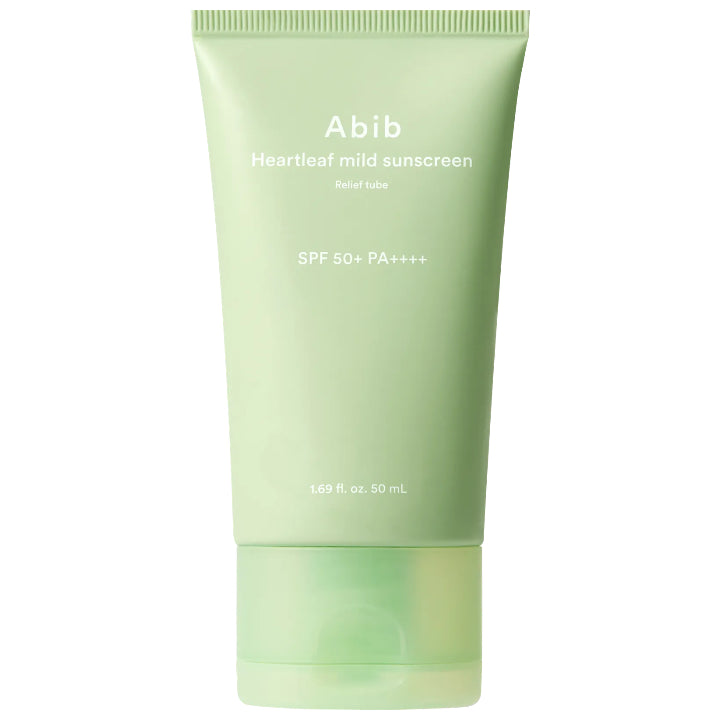 Abib Heartleaf Mild Sunscreen Relief Tube SPF50+ PA++++