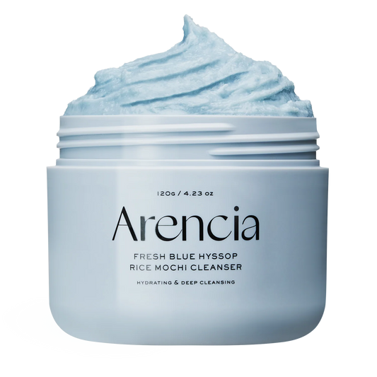 Arencia Blue Hyssop Rice Mochi Cleanser