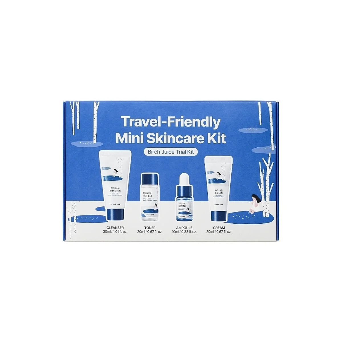 Round Lab Birch Moisturizing Travel Routine Trial Kit