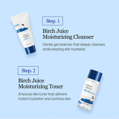 Round Lab Birch Moisturizing Travel Routine Trial Kit