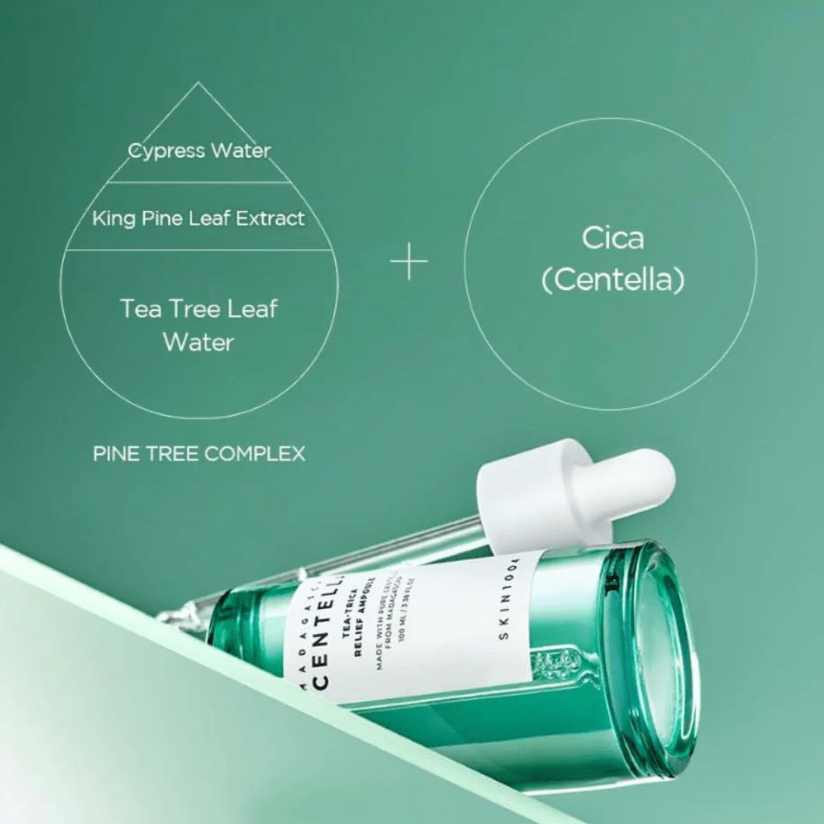 Skin1004 centella Madagascar tea-trica relief ampoule