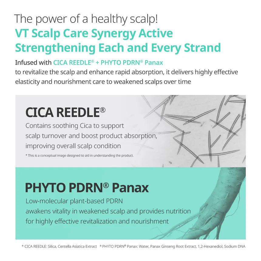 VT Cosmetics PDRN Reedle Shot Hair Ampoule 100dL