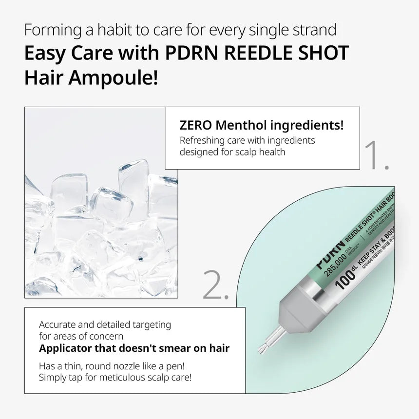VT Cosmetics PDRN Reedle Shot Hair Ampoule 100dL