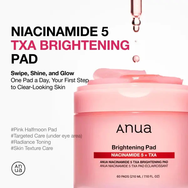 Anua Brightening Niacinamide 5 + TXA Toner pad