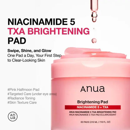 Anua Brightening Niacinamide 5 + TXA Toner pad